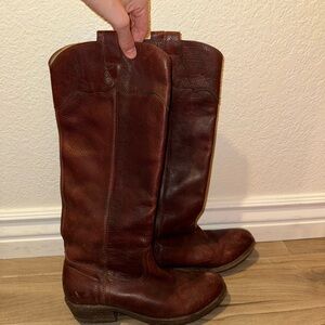 Frye Brown Leather Women's Riding Boots